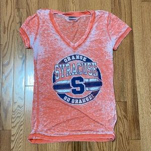 Sheer print syracuse athletics top